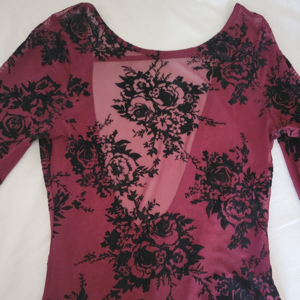 maroon bodysuit